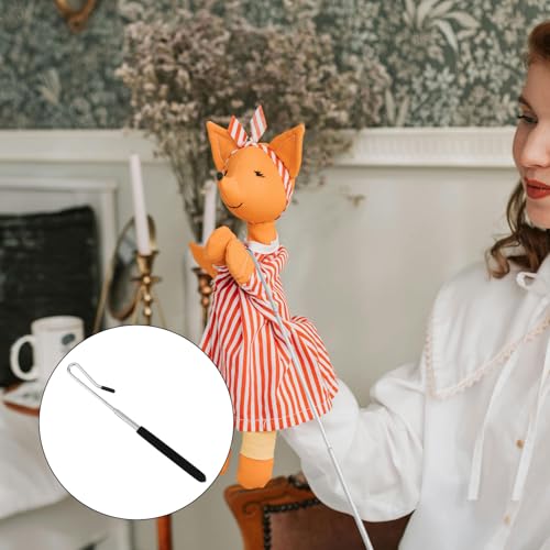 2pcs Puppet Handles Arm Control Rods, Premium Stainless Steel Professional Hand Puppet Arm Rods Metal Puppet Stick Accessory Easy to Use Puppet Arm Rods Practical Tools for SML Jeffy Puppets