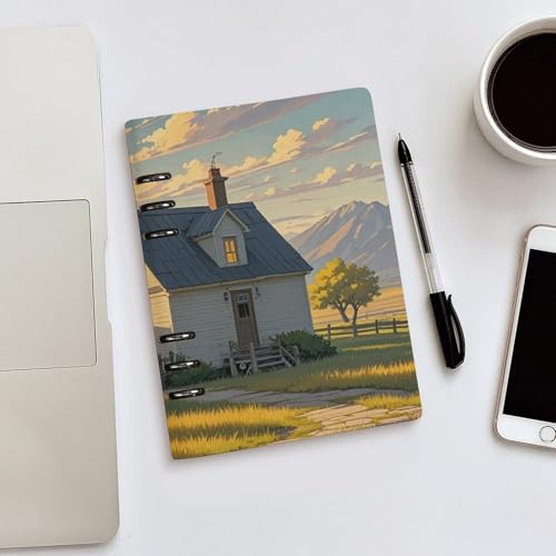 Cuaderno A5 de hojas sueltas elegante con cubierta duradera de piel 5