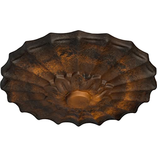 Image of Ekena Millwork Shakuras Ceiling Medallion, Rust