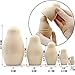 AEVVV Unpainted Blank Russian Matryoshka 5 Figures - DIY Craft Wood Unfinished Shapes Handmade Souvenir