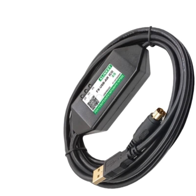 FX-USB-AW Programming Cable for FX3U USB/RS422 FXUSBAW Win7 Win10(Original Driver ICO)