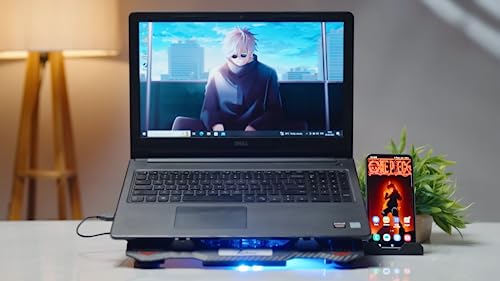 Techie 2 Fan Laptop Cooling Pad with Mobile Stand for Upto 15.6 Inch Laptops with 5 Adjustable Levels. (2 Fan) - Image 6