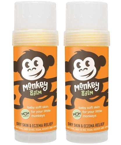 Monkey Balm All Natural Skin Care for Kids, Babies, and Adults | Helps Heal Eczema, Psoriasis, Dry and Cracked Skin, Bug Bites, Rashes, and Sunburns (2oz - 2 Sticks)