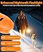 Dog Bark Deterrent Device,3X Ultrasonic Anti Barking with Color LCD Screen,7 Training Modes 35 FT Range Correct Bad Behavior Indoors Outdoors,Safe & Humane Rechargeable Bark Control for Dogs-Orange