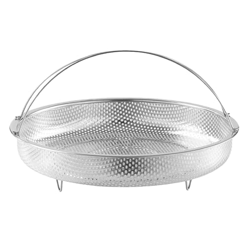 Cesta de vapor vegetal, tamiz de arroz de acero inoxidable multifuncional con canasta de vapor para olla - gadgets de cocina de suministros al vapor para albóndigas, huevos, callos, pescado
