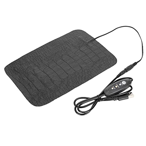 Enhanced USB Reptile Heating Pad with Adjustable Thermostat for Optimal Warmth and Safety for Reptiles Amphibians Including Tortoise and Lizards - Small Sturdy Heat (S)