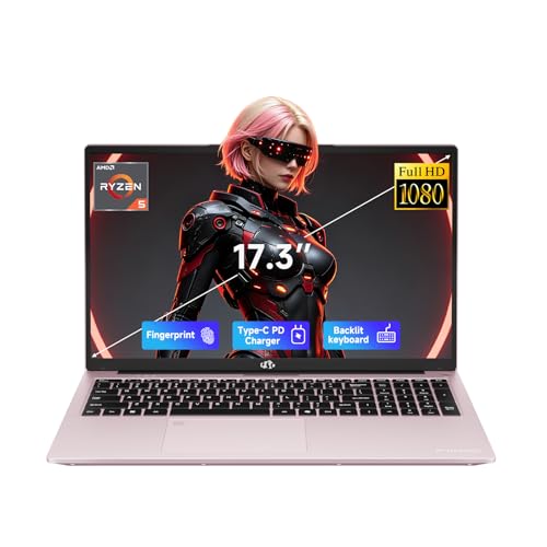 Image of NIMO 17.3 inch AI Ready Laptop, AMD Ryzen 5 6-Core, 32GB DDR5 RAM, 1TB SSD