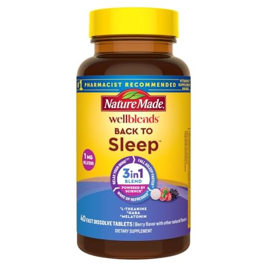 Nature Made Wellblends Back to Sleep Supplement, 40 Fast Dissolve Tablets