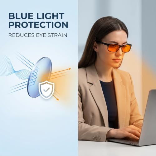 Image of Eyekepper Blue Light Glasses for Woman /Men /Women, Blocking, Fit over Amber