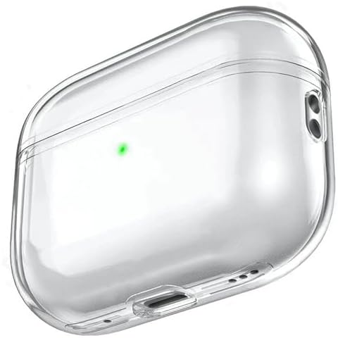 USTIYA Case for AirPods Pro 2nd Gen 2022 Clear Protective Cover Transparent Key Chain Strap Protection Wireless Charging funda Cover