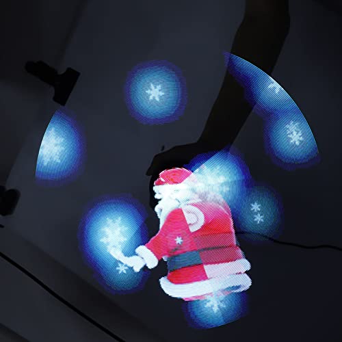 Ventilador de holograma 3D, visor de publicidade de projetor de holograma 3D com 224 LED, reprodutor