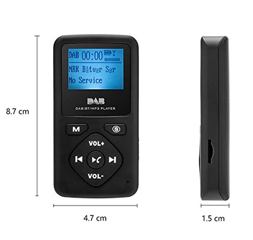 Radio numérique DAB+ portable Bluetooth avec lecteur MP3 USB
