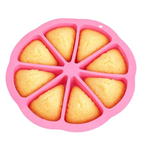 Silicone Cake Molds, 8-Cavity Triangle Baking Mould, DIY Muffin Mould, For Bakers Beginners Professionals Women Men Birthday Hol