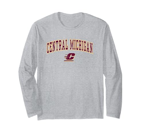 Central Michigan Chippewas Arch Over Logo Long Sleeve T-Shirt