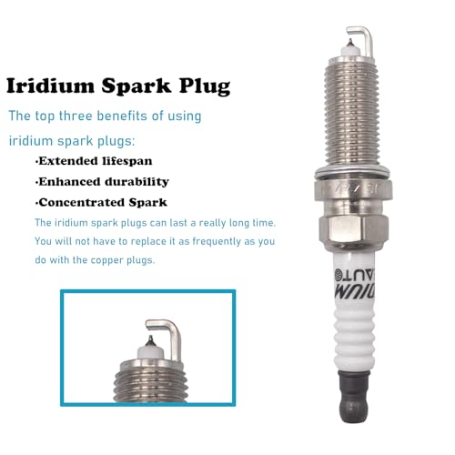 Oyeauto C01010017 Iridium Spark Plug Ignition Coil Pack Set Of 4 Compatible thumb #2