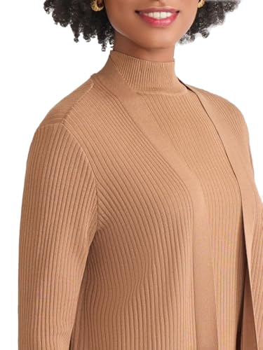 Jones New York Women's Long Sleeve Ribbed Cardigan Sweater2