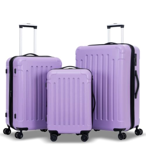 3-piece Hard Shell Suitcase Set, Travel Luggage, 20