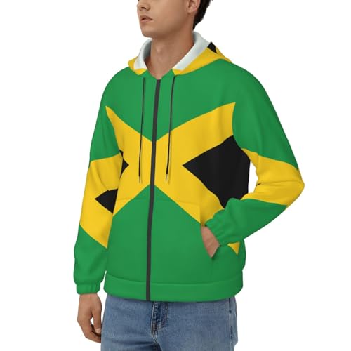 Sweat à capuche Jamaïque imprimé résistant coupe ample homme