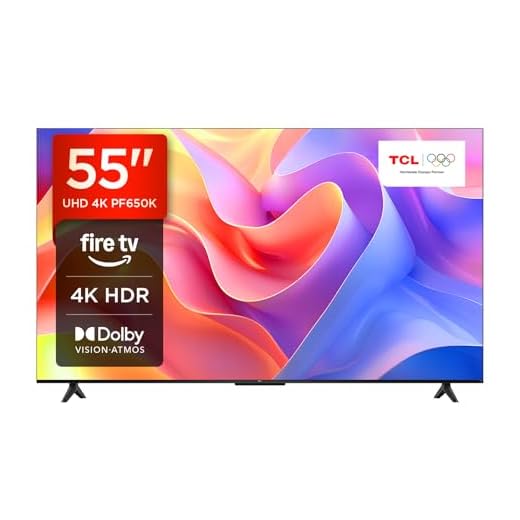 TCL 55PF650K 55-inch 4K Ultra HD, HDR TV, Smart LED Fire TV (Dolby Vision, Dolby Atmos, DTS, HDR 10, Alexa built-in, Airplay2, Miracast)