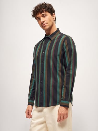 Image of Multi-Color Stripe Slim Fit Casual Shirt