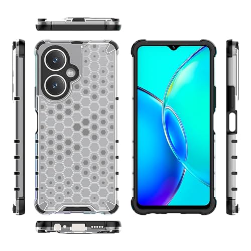 Image of Glasgow Back Case Cover Compatible with [ Vivo Y27 4G ] (Stylish Design) - Transparent