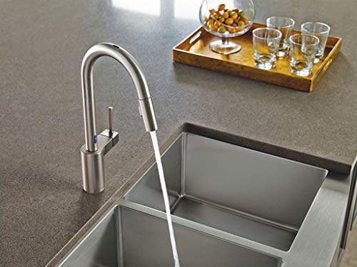 Moen G18220 1800 Series Stainless Steel Apron Front Farmhouse 18 Gauge Double Bowl Sink, Stainless #TOP1