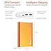 Jackery External Battery Charger Giant+ 12000mAh Power Outdoors Dual USB Portable Battery Charger/External Battery Pack/Phone Backup Power Bank with Emergency Flashlight for iPhone, Samsung-Orange