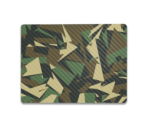 Image of MightySkins Carbon Fiber Skin Compatible with Microsoft Surface Laptop Go 3 (2023) Full Wrap Kit - Polygonal Camo | Protective Durable Textured Carbon Fiber Finish | Made in The USA