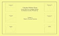 Calculus Without Tears - Vol. 3 - Nature's Favorite Functions 0976413825 Book Cover