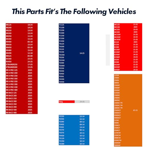 SCAR Ritzel kompatibel mit KTM SX SXF EXC EXCF 125 150 250 300 350 450 500 530 HUSQVARNA TC TE FC FE 501 GAS GAS MC MCF EC ECF 21-23 BETA RR 390 430 480 87-23 - 14 zähne