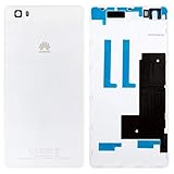  Cubierta trasera de la carcasa de la tapa de la batería piezas de repuesto compatibles con Huawei P8 Lite (ALE L21), (blanco)