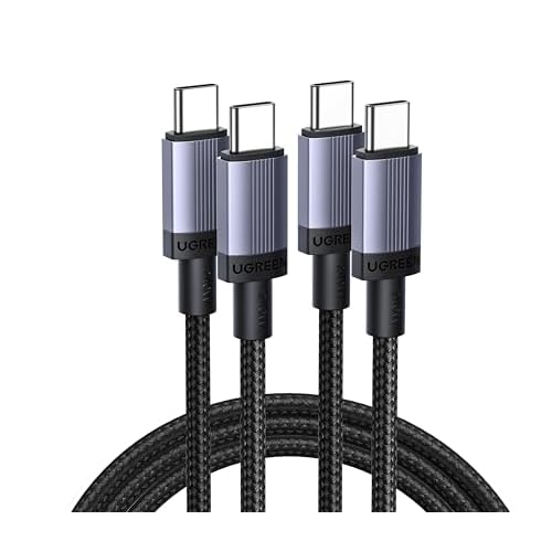 UGREEN 240W USB C to USB-C Cable 2 Pack PD 3.1 Fast Charging Cable Type C Charger Lead Compatible with MacBook Pro/Air, HP Laptop, iPad Pro/Air, iPhone Air/17/16, Galaxy S25 Ultra, 2x3M 3.0