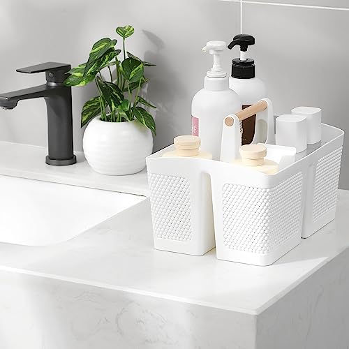 image for rejomiik Portable Shower Caddy Basket Plastic Cleaning Caddy Organizer