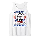 Star Spangled Hammered Funny Donald Trump 4th of July Gift Tank Top