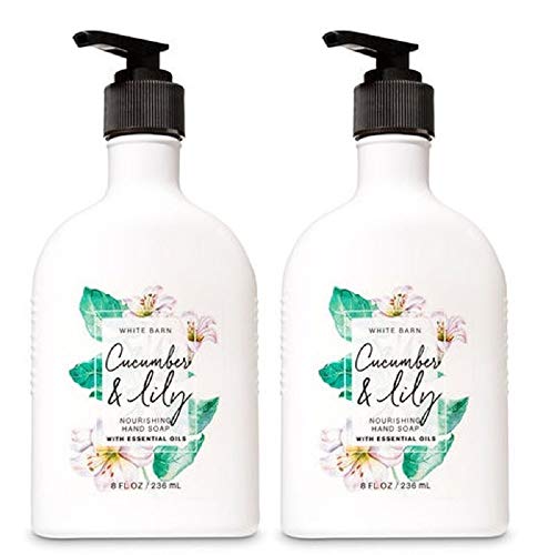 White Barn by Bath & Body Works Nourishing Hand Soap Cucumber & Lily (2 Pack)