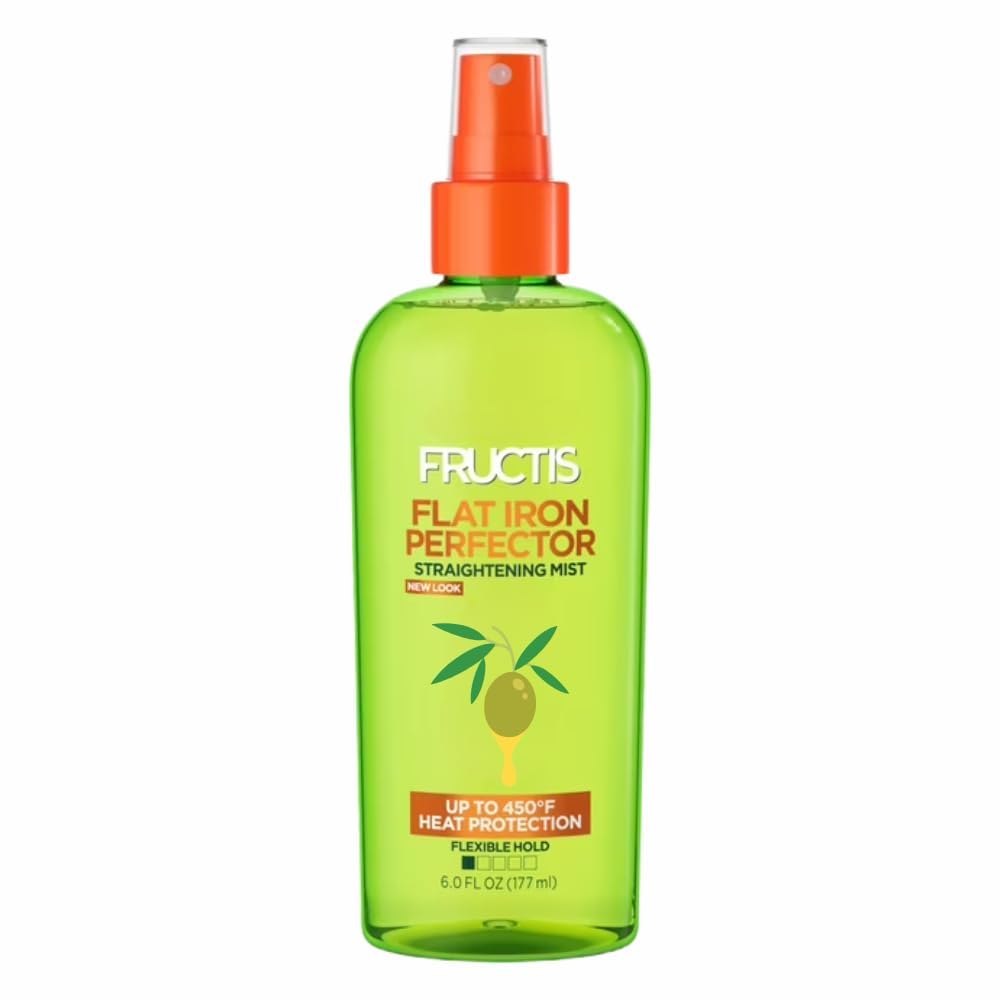Fructis Flat Iron Perfector, Heat Protection Hair Spray, Argan Oil, (Pack of 1) 6 Fl Oz Fructis Flat Iron Perfector, Heat Protection Hair Spray, Argan Oil, (Pack of 1) 6 Fl Oz
