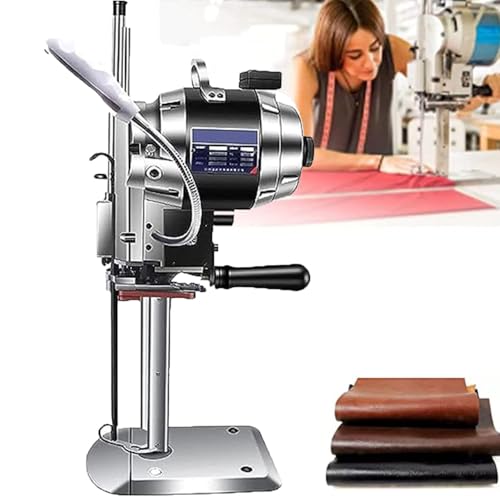 Powerful Veal Electric Cloth Cutting Machine - 1100W/1200W Industrial Rotary Fabric Cutter, 15" with Automatic Knife Sharpening for Effortless Cutting