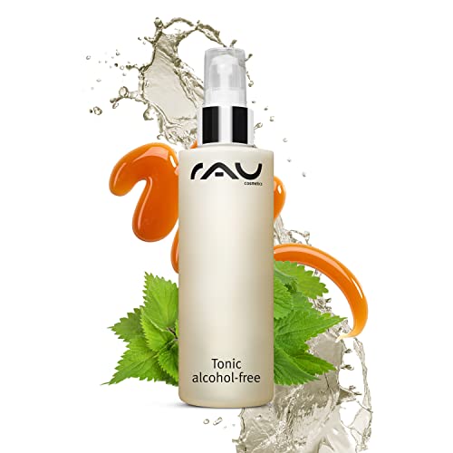 RAU Cosmetics Tonic alcohol-free 200 ml - Gesichtswasser mit Brennnessel-Extrakt - Gesichtsreinigung geeignet für Unreine Haut, Fettige Haut, Reife Haut - Toner mit Karamell & Milchsäure