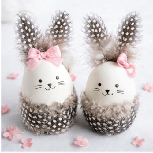 HUCHQIAI Federn Zum Basteln 100 Stück, Perlhuhnfedern,4,5-10 cm, Federn Ostern, für DIY Federn Basteln, Traumfänger Basteln, Hutfedern,Deko Federn Ostern,Karneval, Natürliche Farbe