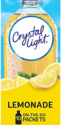 Crystal Light Sugar-Free Lemonade Drink Mix (60 On-the-Go Packets)10 Count (Pack of 6)