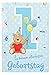 Produktbild Depesche 5698.001 Glückwunsch-Karte mit Musik zum 1. Geburtstag, originelle Geburtstagskarte mit passendem Spruch und Innentext, inkl. Umschlag, 17,5 x 12 cm