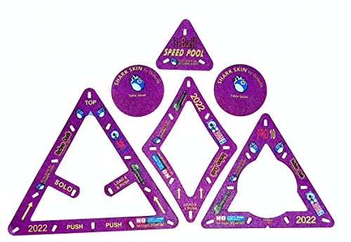 Accu-Rack Outsville Billiards Template Set (Solo, Diamond 9 & Pro 10) - Purple Haze