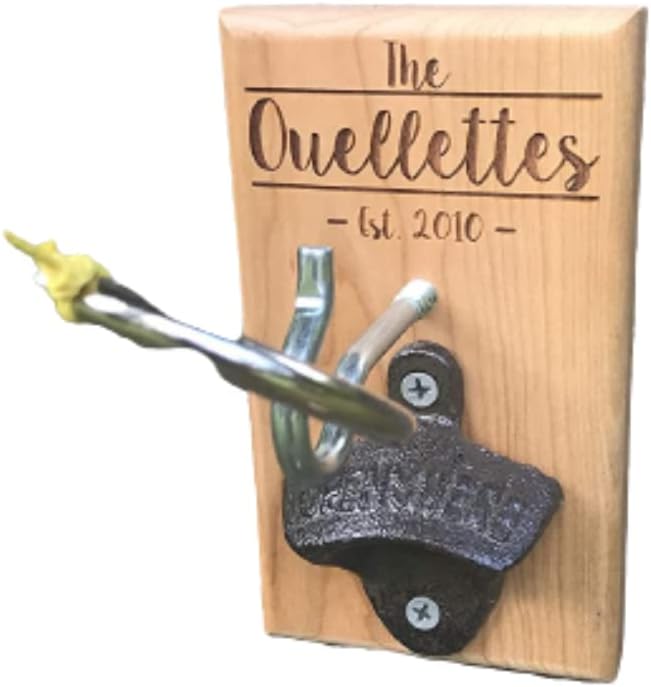 Personalized Hook and Ring Game with Bottle Opener, bimini, ring toss.