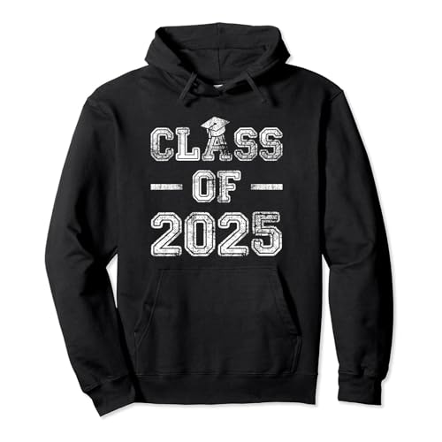 Generisch Unisex Abschluss-Hoodie 'Class of 2025' - Kapuzenpullover für Absolventen | Lässiges Sweatshirt für den Abschlussjahrgang 2025