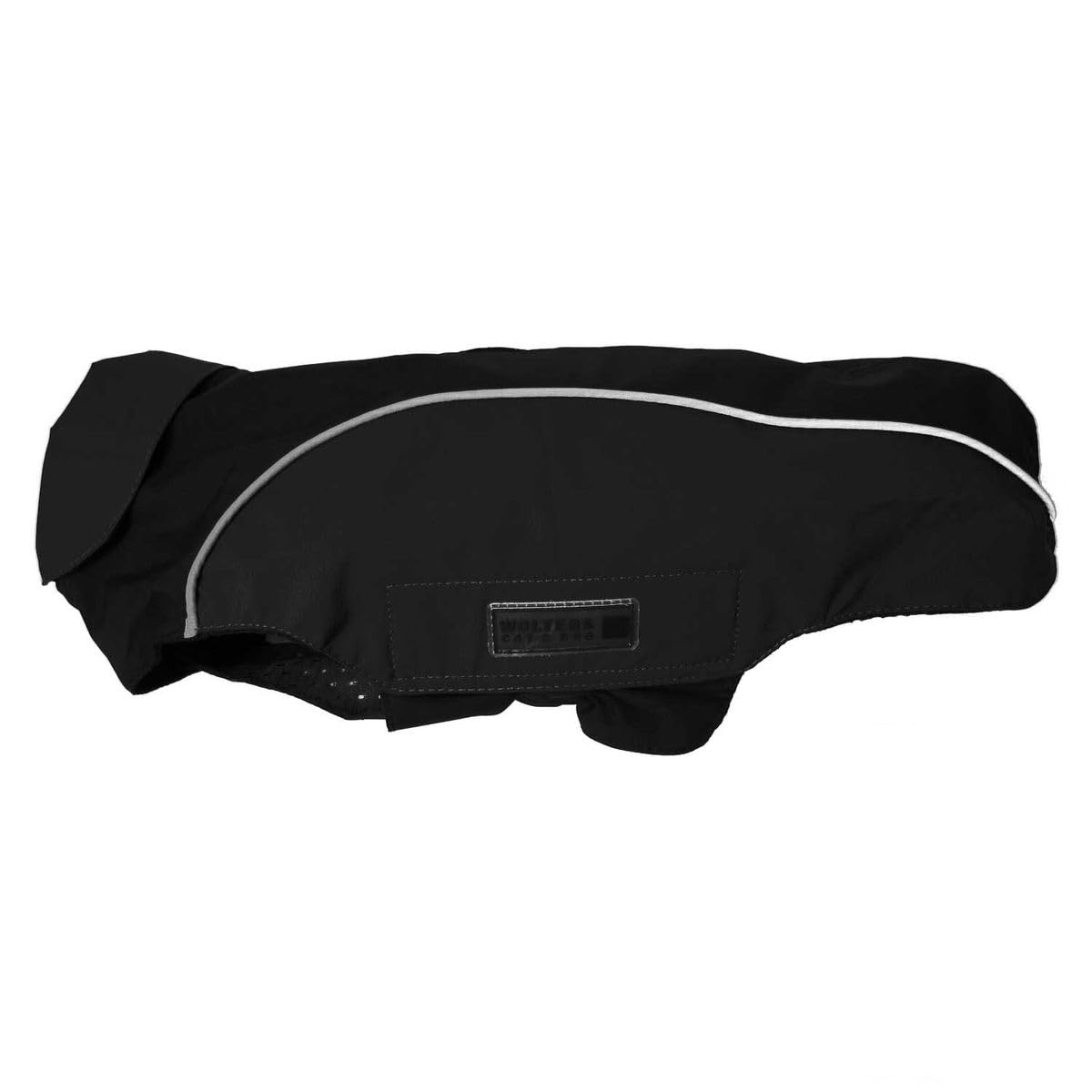 Wolters | Regenjacke Easy Rain für Mops&Co. schwarz/schwarz | Rückenlänge 38 cm
