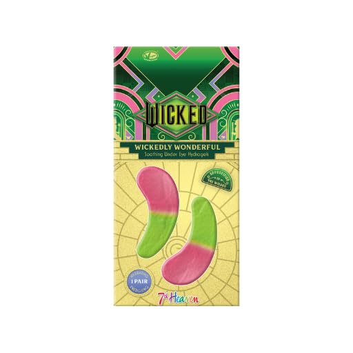 7th Heaven Under Eye Hydrogel Patches Under Eye Masks for Puffy Eyes with Proline Hyaluronic Acid & B5. Cooling Eye Masks to Revive Tired Eyes - Genuine 7th Heaven Skincare & Wicked Merchandise
