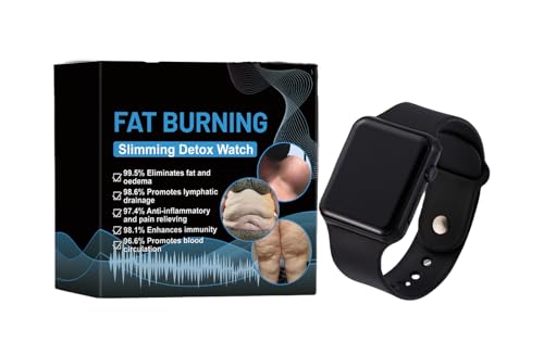 Digital Fitness Watch with Detox Features, Silicone Band, Black