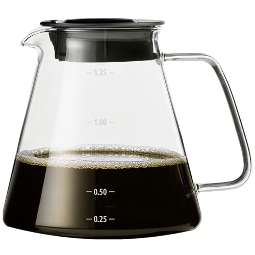 Melitta One Glaskanne, Ersatz für Filterkaffeemaschine, Klar, Modern, Zylindrisch