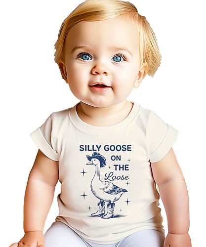 Silly Goose on The Loose Shirt for Youth and Toddler Girls Funny Tee for Kids3
