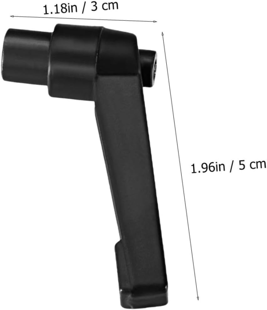 2pcs Metal Adjustable Clamping Lever Threaded Handle with Ratchet